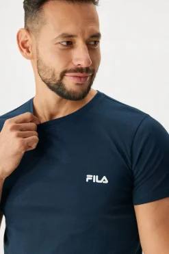 Bawełniana piżama męska FILA Brent z krótkimi nogawkami