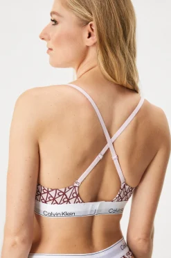 Biustonosz Calvin Klein Lightly Lined bez fiszbin i z wyjmowanymi wkładkami