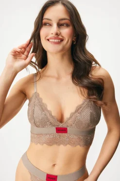 Biustonosz HUGO Triangle RL Lace Bralette