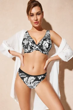 Biustonosz od stroju kąpielowego Noir Blanc Push-Up