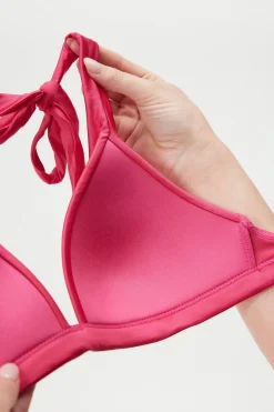 Biustonosz od stroju kąpielowego Satin Pink II