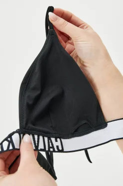 Biustonosz od stroju kąpielowego Calvin Klein Black