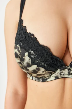 Biustonosz Origins Print Push-Up Plunge