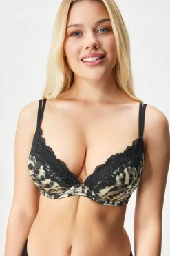 Biustonosz Origins Print Push-Up Plunge