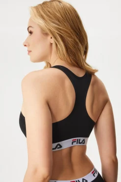 Biustonosz sportowy Fila Black bawełniany