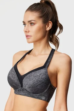 Biustonosz sportowy Outrun Grey Push-Up
