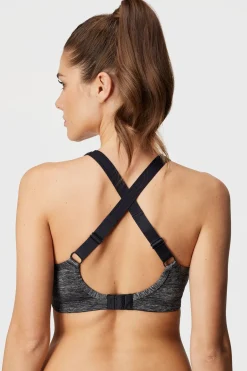 Biustonosz sportowy Outrun Grey Push-Up