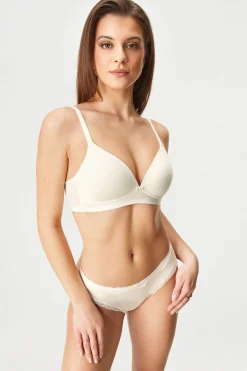 Biustonosz usztywniany Bamboo Jacquard bez fiszbin