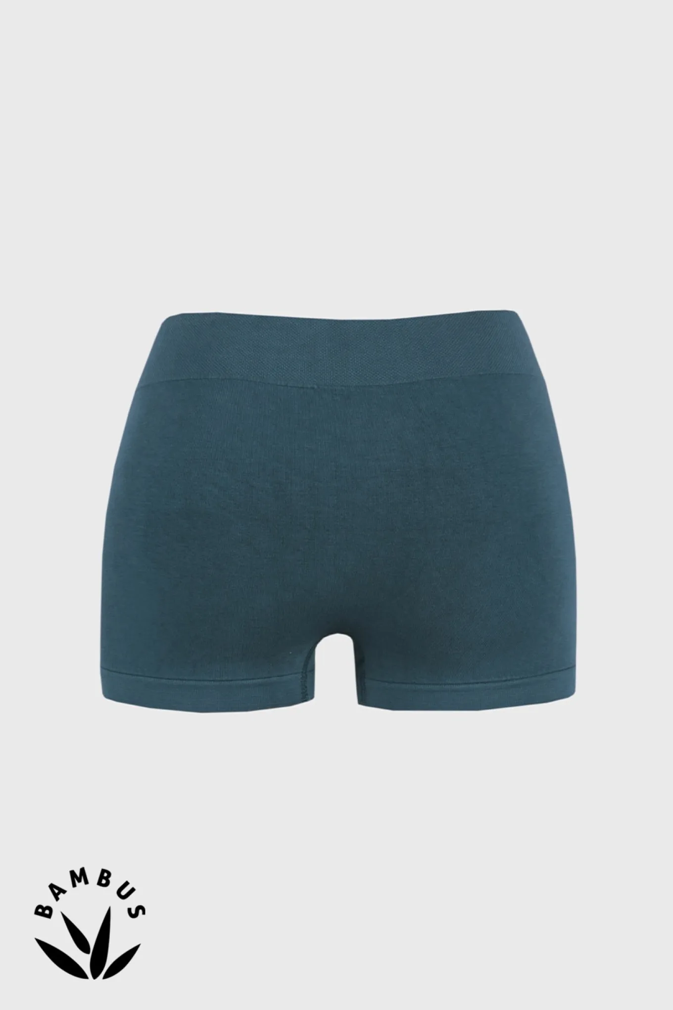 Bokserki bambusowe Petrol Blue bezszwowe