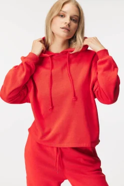 Damska bluza Pieces Chill z kapturem