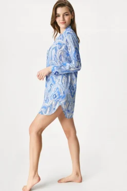 Damska koszula nocna Ralph Lauren Cotton Lawn krótka