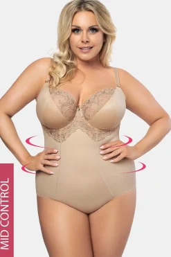 Damskie body wyszczuplające Gala beżowe