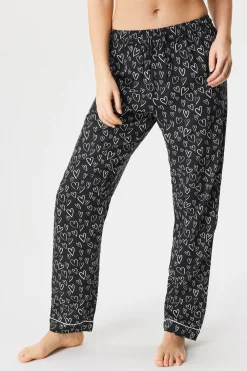 Damskie spodnie od piżamy Night Hearts