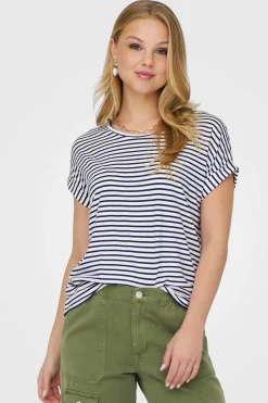 Damski T-shirt ONLY Stripe