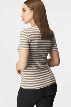 Damski T-shirt Pieces Rukado z krótkim rękawem