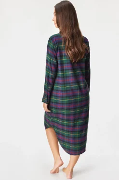 Koszula nocna Ralph Lauren Brushed Twill długa