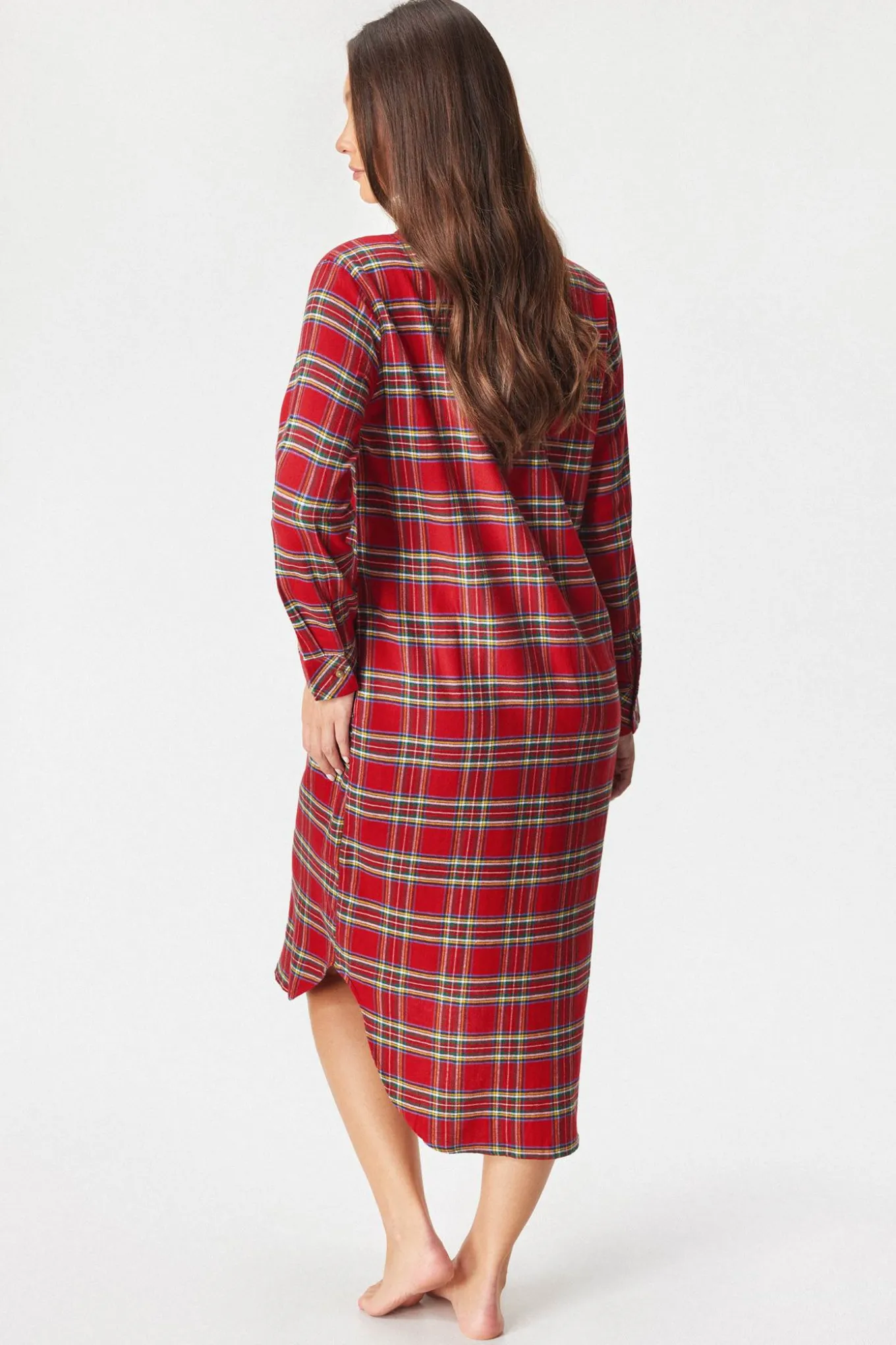 Koszula nocna Ralph Lauren Brushed Twill długa
