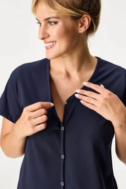 Koszulka nocna do karmienia Cora krótka