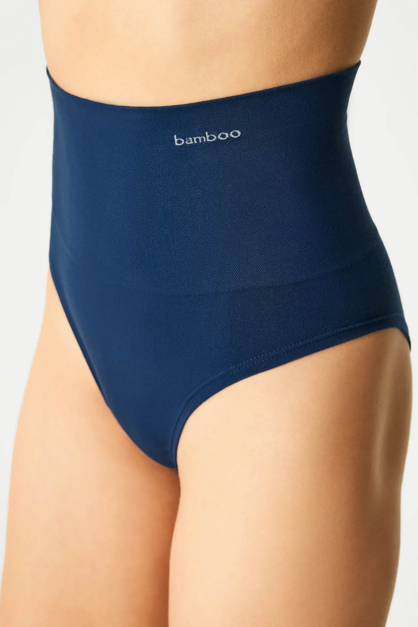 Majtki klasyczne Bamboo Nature z wysokim stanem