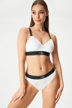 Majtki klasyczne Calvin Klein Graphic z wysokim stanem
