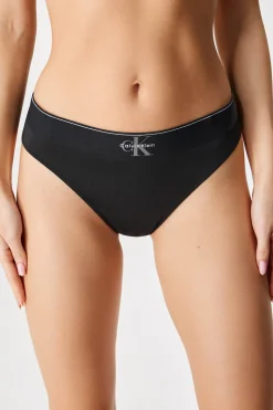 Majtki klasyczne Calvin Klein Graphic z wysokim stanem