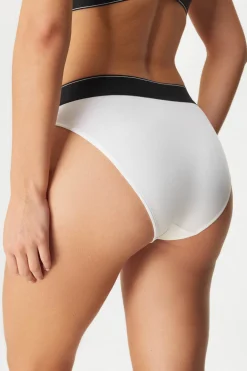 Majtki klasyczne Calvin Klein Graphic z wysokim stanem