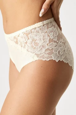 Majtki klasyczne Lace Rose z podwyższonym stanem