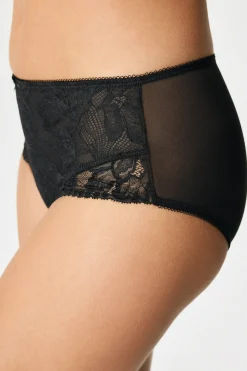 Majtki klasyczne Perfect Lace z podwyższonym stanem