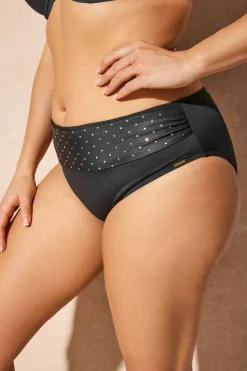 Majtki od stroju kąpielowego Glitter Black
