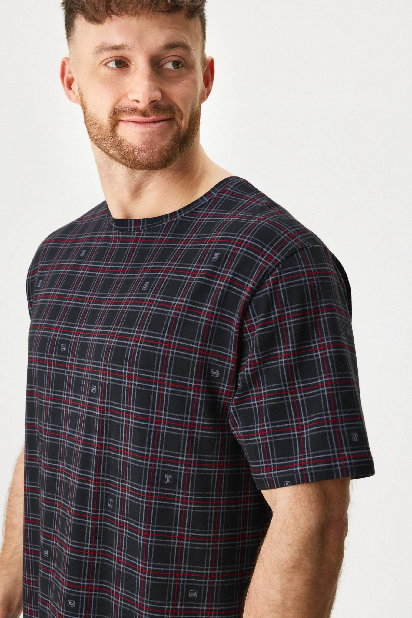 Męska koszula nocna Ember krótka