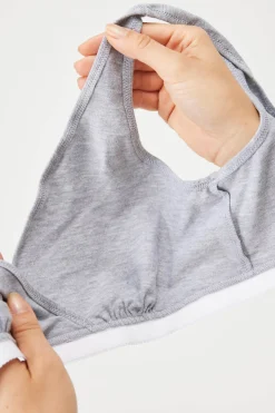 Nieusztywniany bawełniany biustonosz dla karmiących Lilly Grey