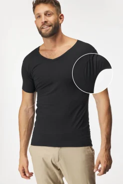 Niewidoczny T-shirt pod koszulę MEN-A z panelami przeciwpotnymi