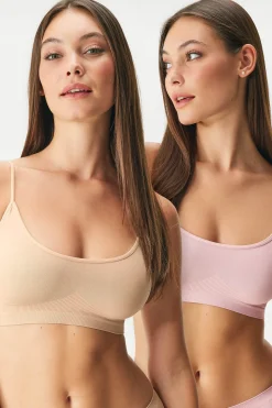 2PACK Biustonosz Flexi Cleo Bralette bezszwowy