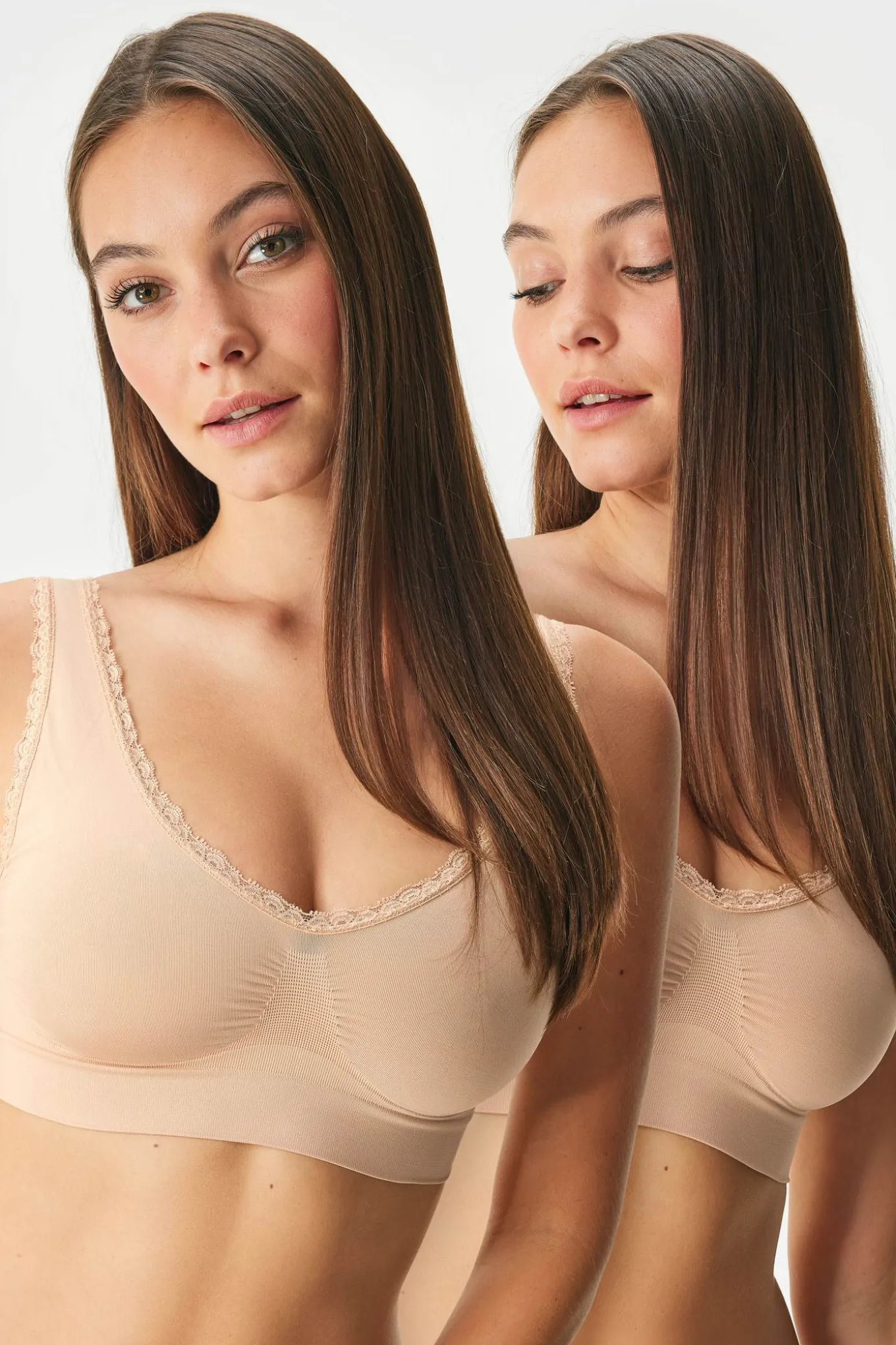 2PACK Biustonosz nieusztywniany Flexi Zoe bezszwowy