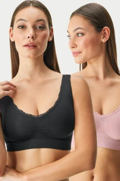 2PACK Biustonosz nieusztywniany Flexi Zoe bezszwowy