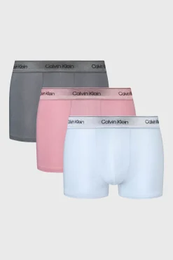 3PACK Bokserki bawełniane Calvin Klein Icon Cotton Stretch Metalic