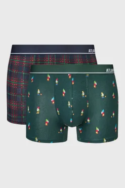 2PACK Bokserki bawełniane Check