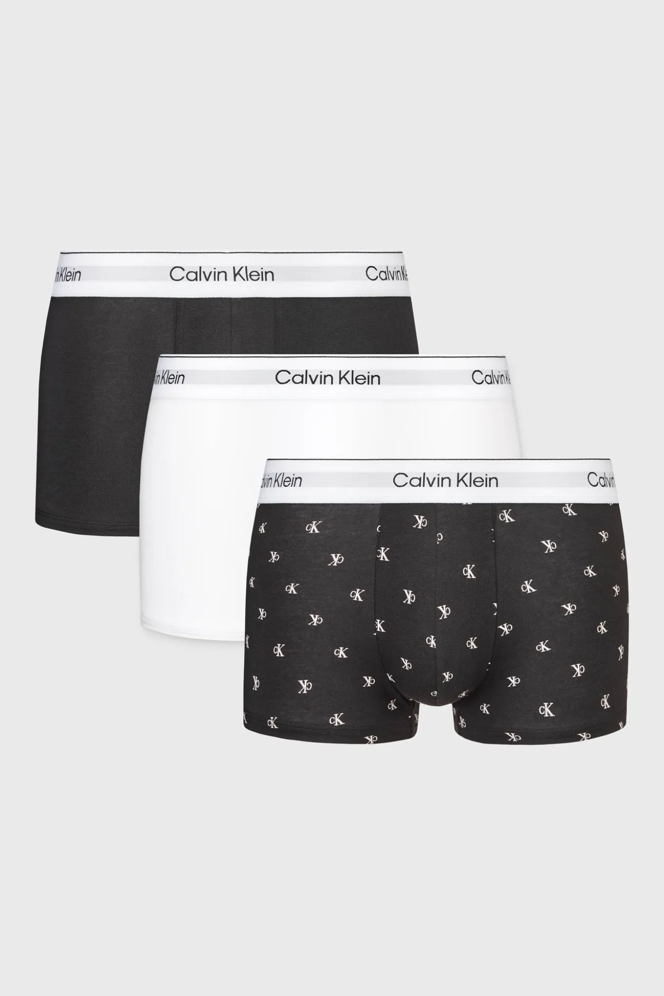 3PACK Bokserki Calvin Klein z niskim pasem