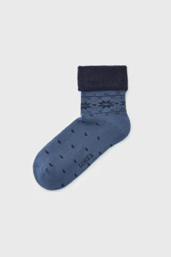 2PACK Ciepłe damskie skarpetki Frotana krótkie