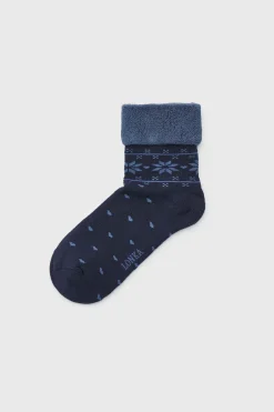 2PACK Ciepłe damskie skarpetki Frotana krótkie