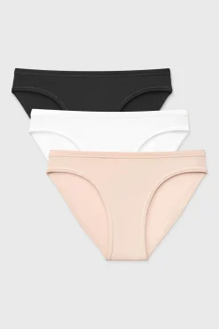 3PACK Majtki bikini Pure bawełniane