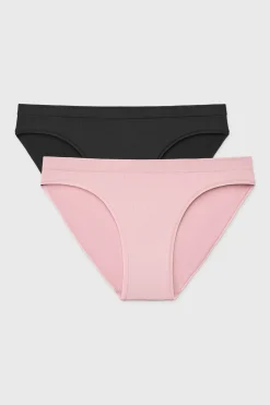 2PACK Majtki bikini RIB