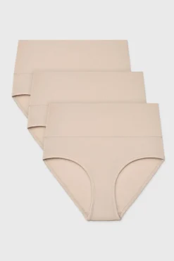 3PACK Majtki klasyczne Bamboo Soft z wysokim stanem