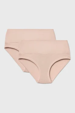 2PACK Majtki klasyczne Bamboo Mina z wysokim stanem