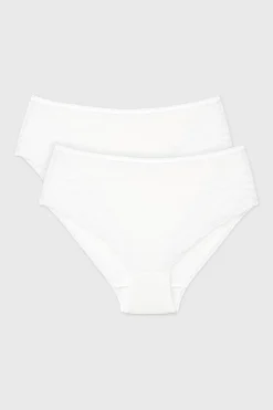 2PACK Majtki klasyczne Bella z wysokim stanem