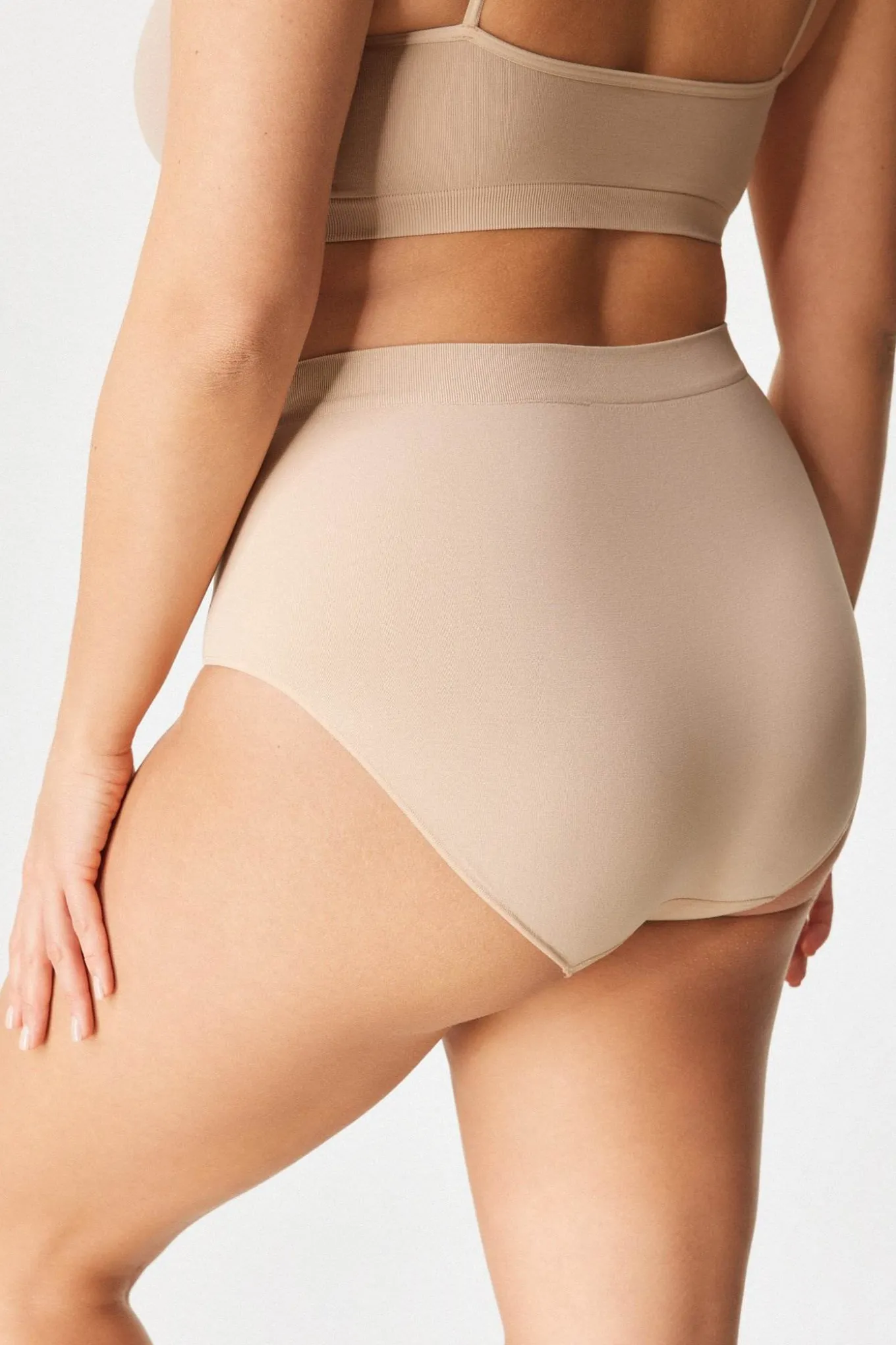 3PACK Majtki klasyczne Flexi z podwyższonym stanem bezszwowe