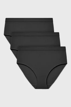 3PACK Majtki klasyczne Flexi z podwyższonym stanem bezszwowe