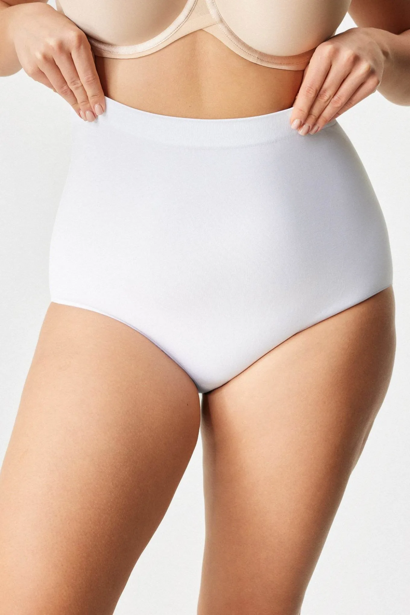 3PACK Majtki klasyczne Flexi z wysokim stanem bezszwowe
