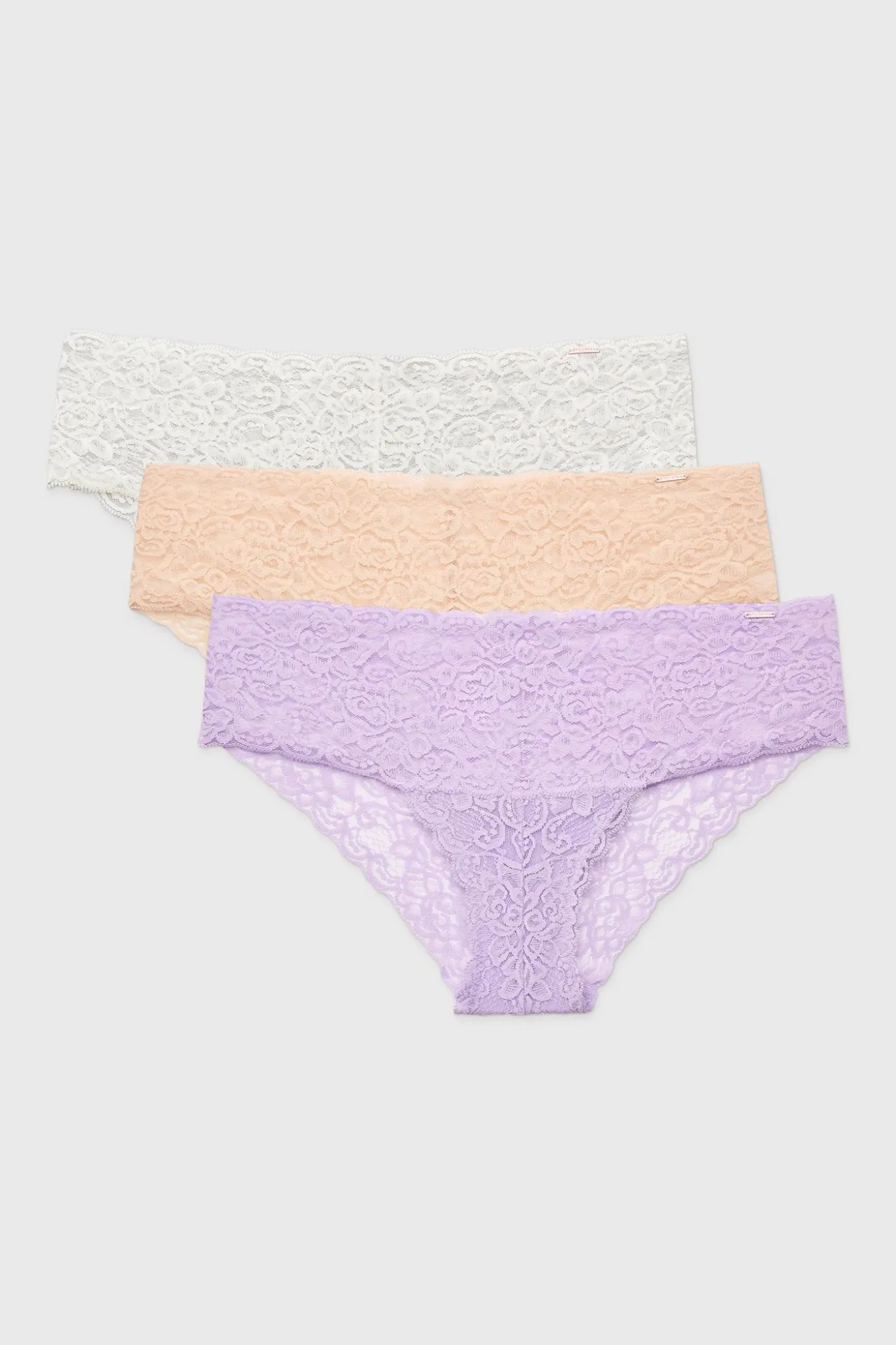 3PACK Majtki klasyczne Lana Floral koronkowe