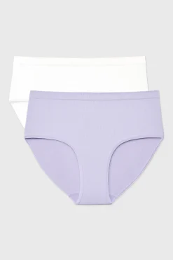 2PACK Majtki klasyczne RIB z podwyższonym stanem
